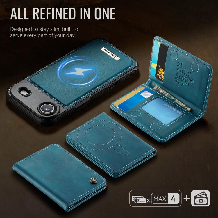 For iPhone Air CaseMe Me80 Series Detachable Wallet Magnetic RFID Vegan Leather Phone Case