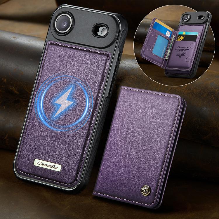 For iPhone Air CaseMe Me80 Series Detachable Wallet Magnetic RFID Vegan Leather Phone Case