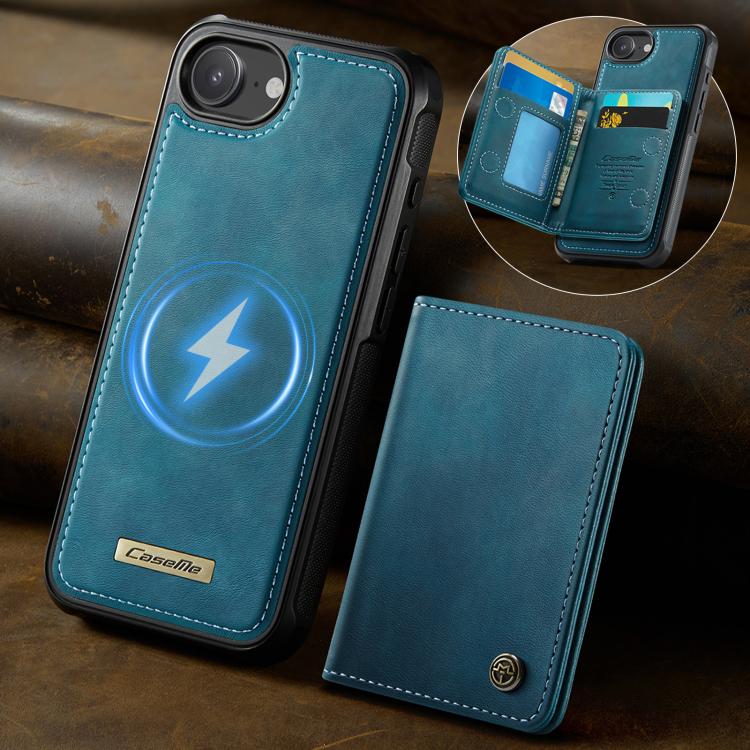 For iPhone 17e / 16e CaseMe Me80 Series Detachable Wallet Magnetic RFID Vegan Leather Phone Case