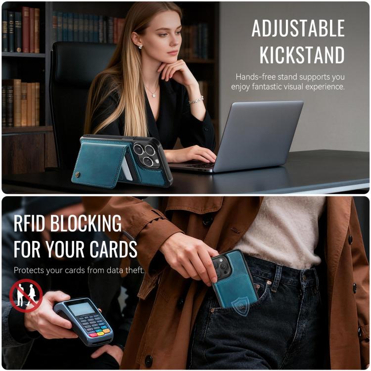 For iPhone 12 Pro Max CaseMe Me80 Series Detachable Wallet Magnetic RFID Vegan Leather Phone Case