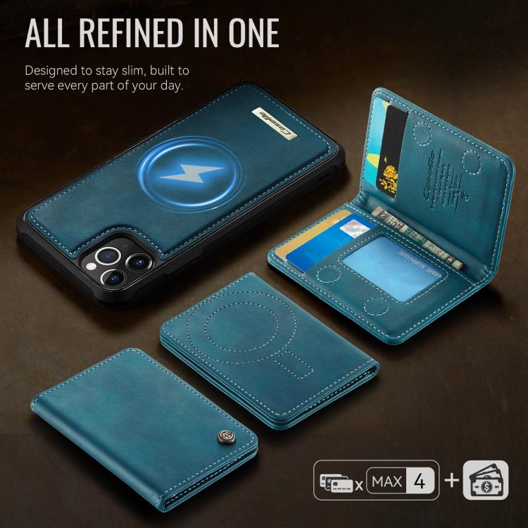 For iPhone 11 Pro CaseMe Me80 Series Detachable Wallet Magnetic RFID Vegan Leather Phone Case