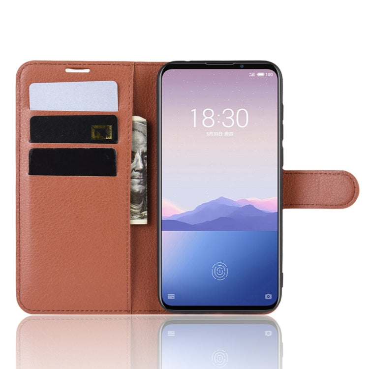Litchi Texture Horizontal Flip Leather Case for MEIZU 16XS, with Wallet & Holder & Card Slots