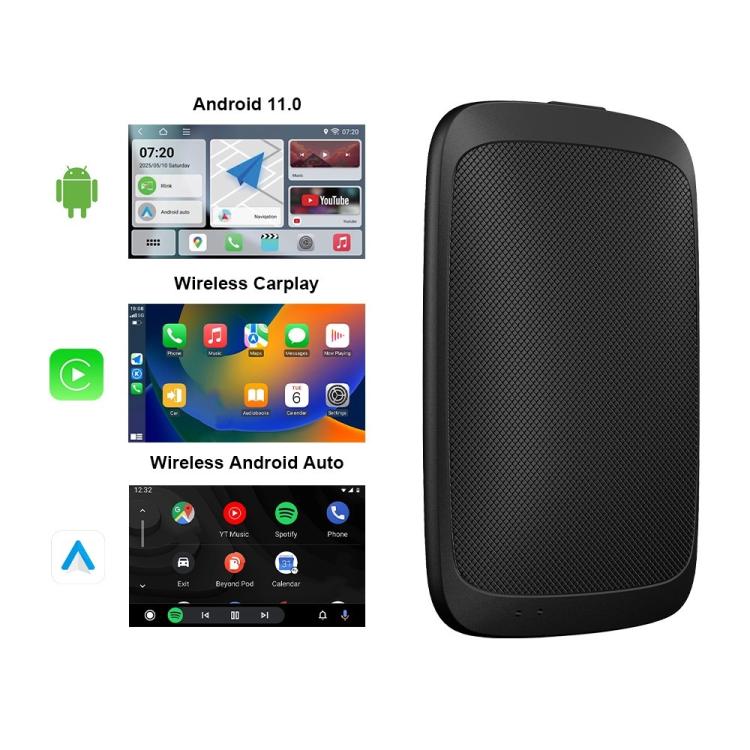 M65 2GB+16GB Car AI Box Android 11 Wireless CarPlay / Android Auto Smart Adapter