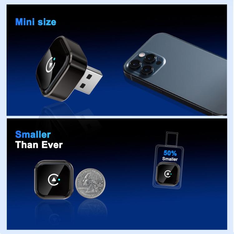 M62 Built-in CarPlay / Android Auto Wired to Wireless Converter 2 in 1 AI Box Wireless Car Adapter