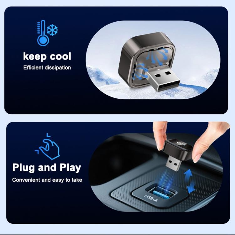 M62 Built-in CarPlay / Android Auto Wired to Wireless Converter 2 in 1 AI Box Wireless Car Adapter