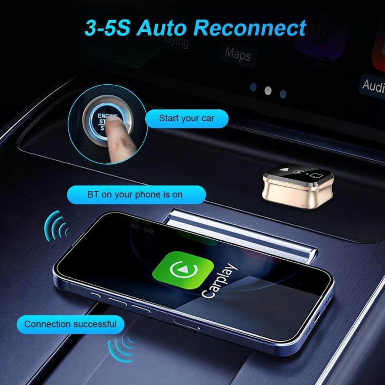 M70 For AirPlay / Miracast 4 in 1 Smart Screen Mirroring Adapter CarPlay / Android Auto Wired to Wireless