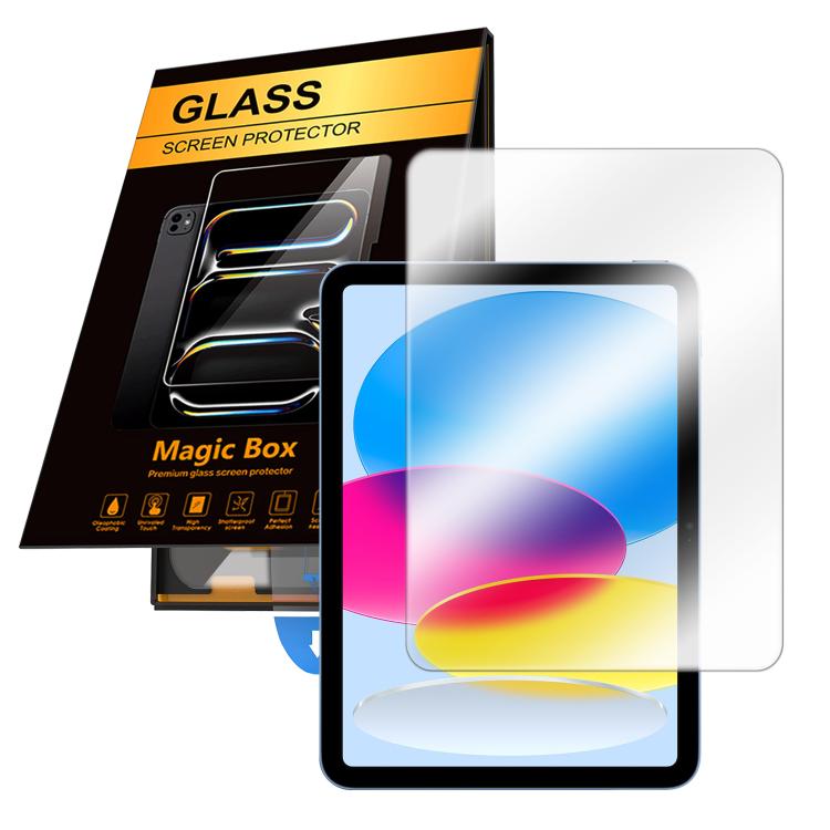 For iPad 2025 / 2022 Easy Install Box Dust-Free HD Eye-Protection Tempered Glass Tablet Film