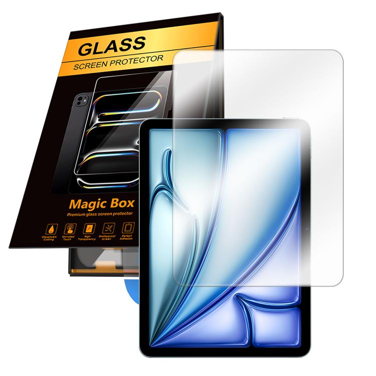 For iPad Air 11 2026 / 2025 / 2024 Easy Install Box Dust-Free HD Eye-Protection Tempered Glass Tablet Film