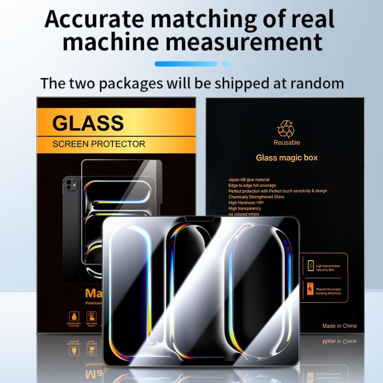 For iPad mini 2024 / mini 6 Easy Install Box Dust-Free HD Eye-Protection Tempered Glass Tablet Film