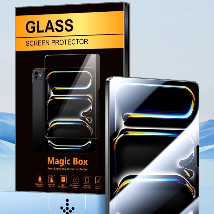 For iPad 2025 / 2022 Easy Install Box Dust-Free HD Eye-Protection Tempered Glass Tablet Film