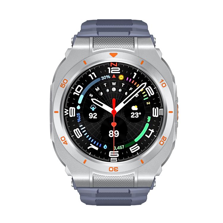 For Samsung Galaxy Watch Ultra / Ultra 2025 Vibrant Zinc Alloy Cover Integrated Silicone Watch Band