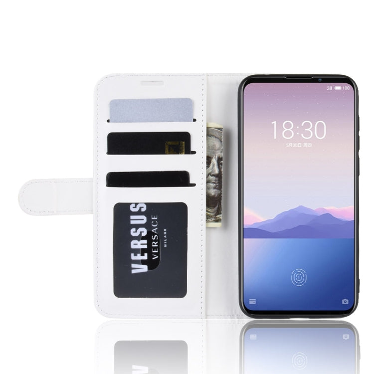 R64 Texture Single Fold Horizontal Flip Leather Case for MEIZU 16XS, with Holder & Card Slots & Wallet