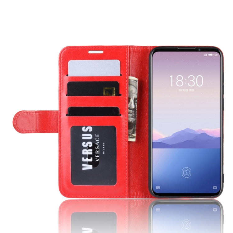 R64 Texture Single Fold Horizontal Flip Leather Case for MEIZU 16XS, with Holder & Card Slots & Wallet