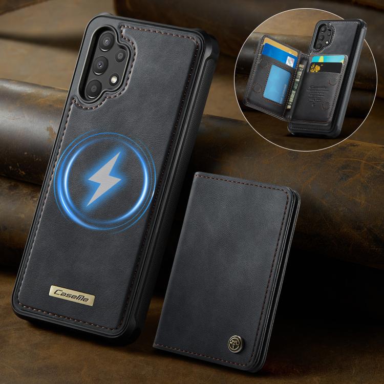 For Samsung Galaxy A13 / A04s CaseMe Me80 Series Detachable Wallet Magnetic RFID Vegan Leather Phone Case