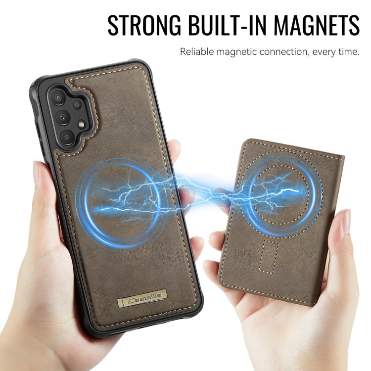 For Samsung Galaxy A13 / A04s CaseMe Me80 Series Detachable Wallet Magnetic RFID Vegan Leather Phone Case