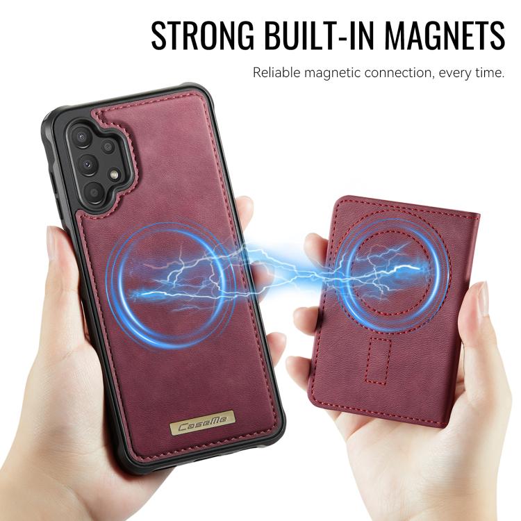 For Samsung Galaxy A13 / A04s CaseMe Me80 Series Detachable Wallet Magnetic RFID Vegan Leather Phone Case