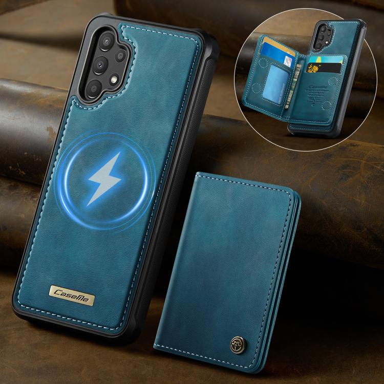 For Samsung Galaxy A13 / A04s CaseMe Me80 Series Detachable Wallet Magnetic RFID Vegan Leather Phone Case