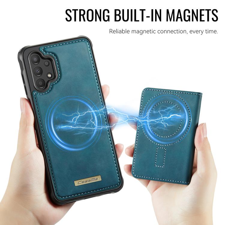 For Samsung Galaxy A13 / A04s CaseMe Me80 Series Detachable Wallet Magnetic RFID Vegan Leather Phone Case