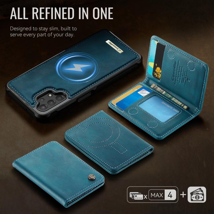For Samsung Galaxy A13 / A04s CaseMe Me80 Series Detachable Wallet Magnetic RFID Vegan Leather Phone Case