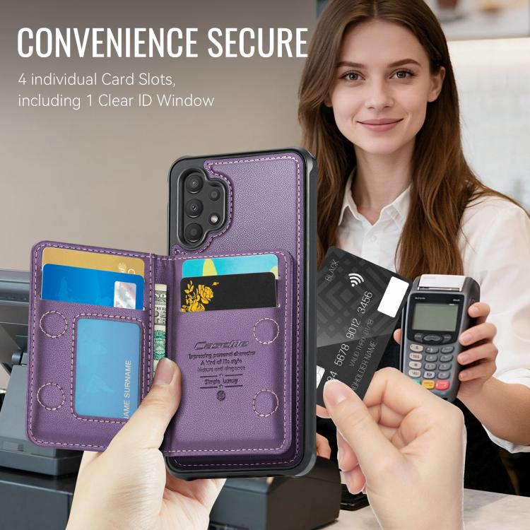 For Samsung Galaxy A13 / A04s CaseMe Me80 Series Detachable Wallet Magnetic RFID Vegan Leather Phone Case