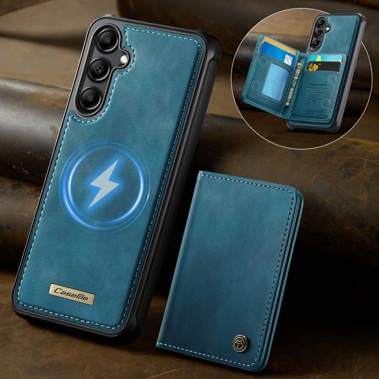 For Samsung Galaxy A14 / M44 5G CaseMe Me80 Series Detachable Wallet Magnetic RFID Vegan Leather Phone Case