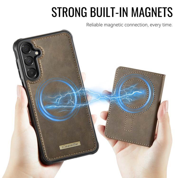 For Samsung Galaxy A15 CaseMe Me80 Series Detachable Wallet Magnetic RFID Vegan Leather Phone Case
