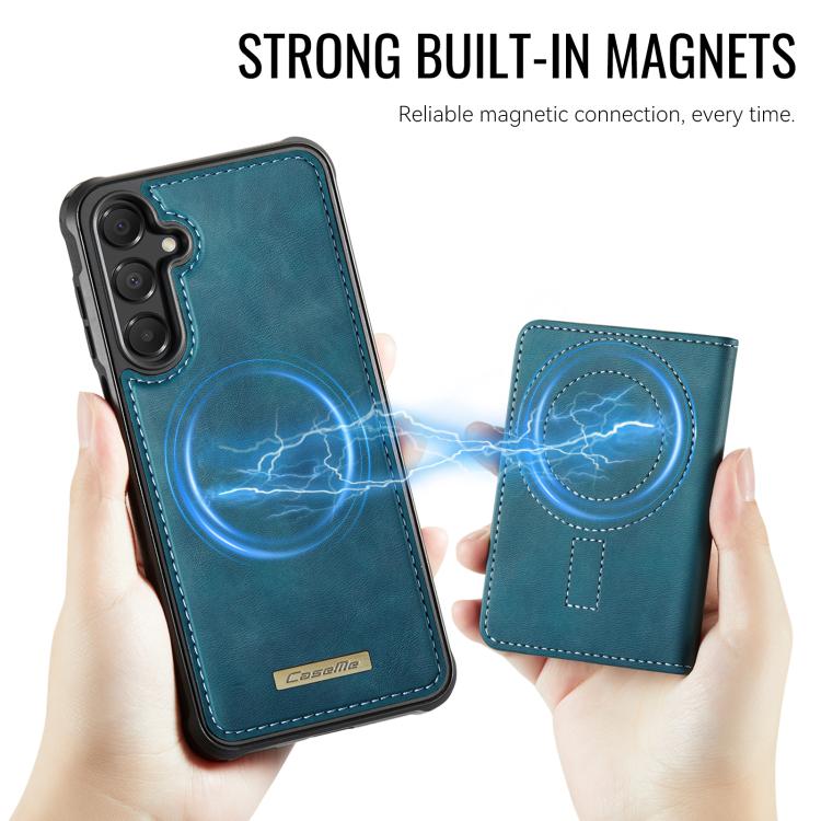For Samsung Galaxy A15 CaseMe Me80 Series Detachable Wallet Magnetic RFID Vegan Leather Phone Case