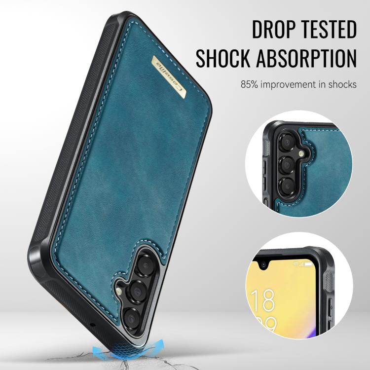 For Samsung Galaxy A15 CaseMe Me80 Series Detachable Wallet Magnetic RFID Vegan Leather Phone Case
