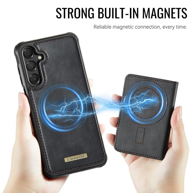 For Samsung Galaxy A16 CaseMe Me80 Series Detachable Wallet Magnetic RFID Vegan Leather Phone Case