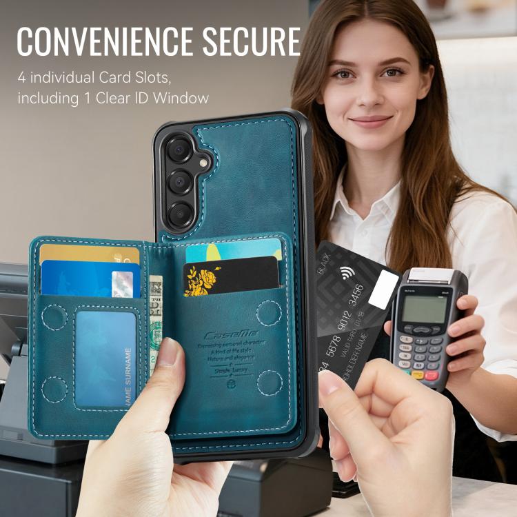 For Samsung Galaxy A16 CaseMe Me80 Series Detachable Wallet Magnetic RFID Vegan Leather Phone Case