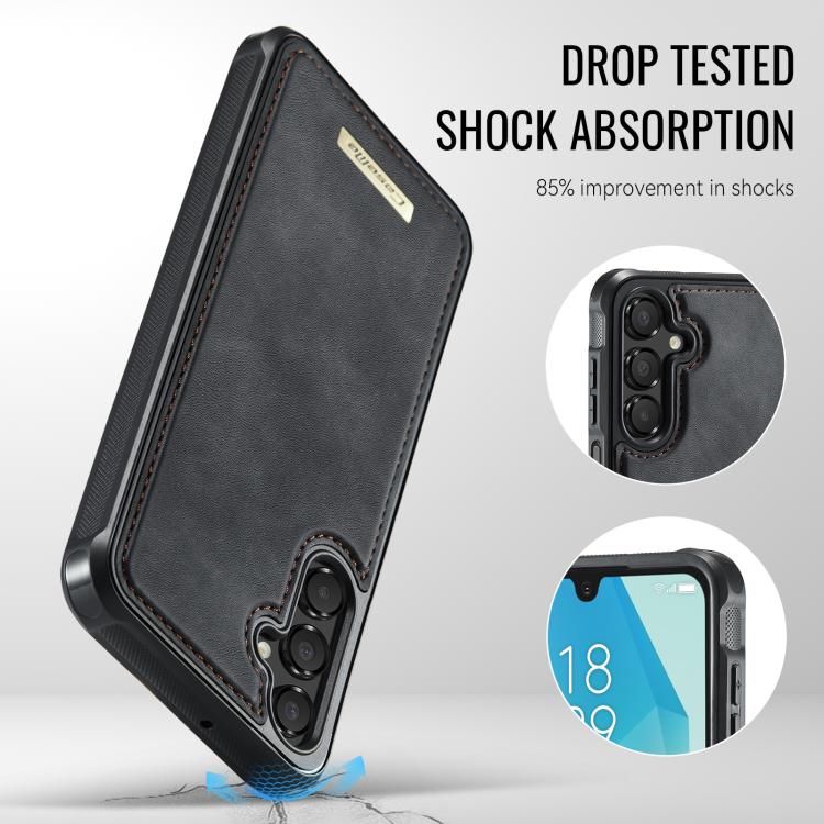 For Samsung Galaxy A17 CaseMe Me80 Series Detachable Wallet Magnetic RFID Vegan Leather Phone Case