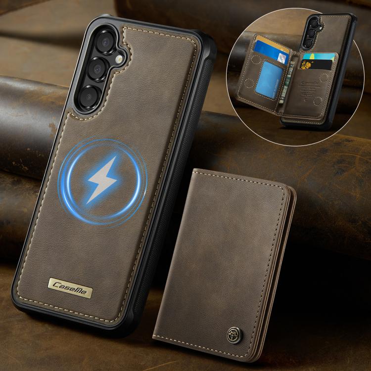For Samsung Galaxy A17 CaseMe Me80 Series Detachable Wallet Magnetic RFID Vegan Leather Phone Case