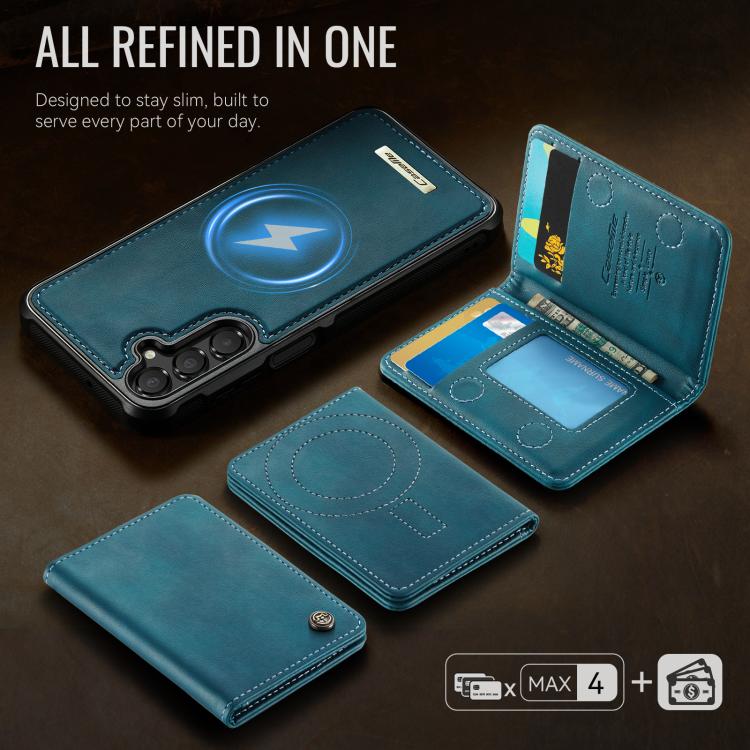 For Samsung Galaxy A17 CaseMe Me80 Series Detachable Wallet Magnetic RFID Vegan Leather Phone Case