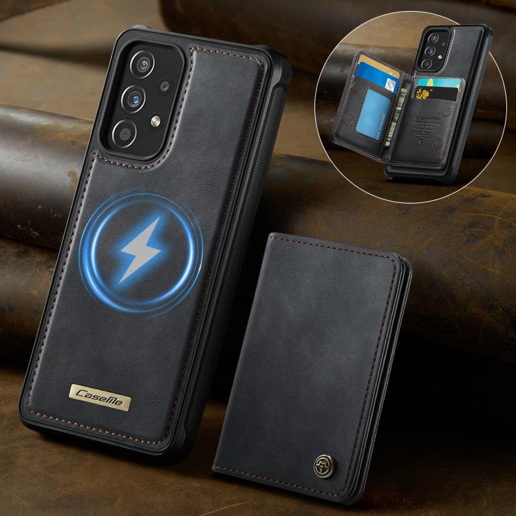 For Samsung Galaxy A52 / A52s 5G CaseMe Me80 Series Detachable Wallet Magnetic RFID Vegan Leather Phone Case