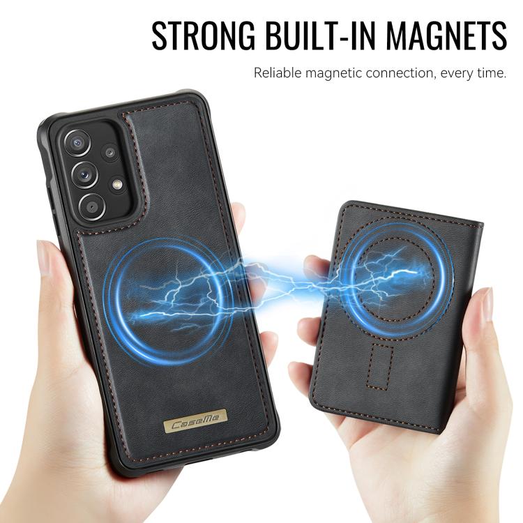 For Samsung Galaxy A52 / A52s 5G CaseMe Me80 Series Detachable Wallet Magnetic RFID Vegan Leather Phone Case