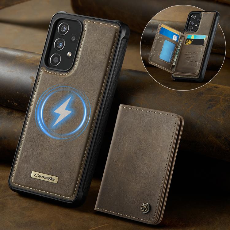 For Samsung Galaxy A52 / A52s 5G CaseMe Me80 Series Detachable Wallet Magnetic RFID Vegan Leather Phone Case