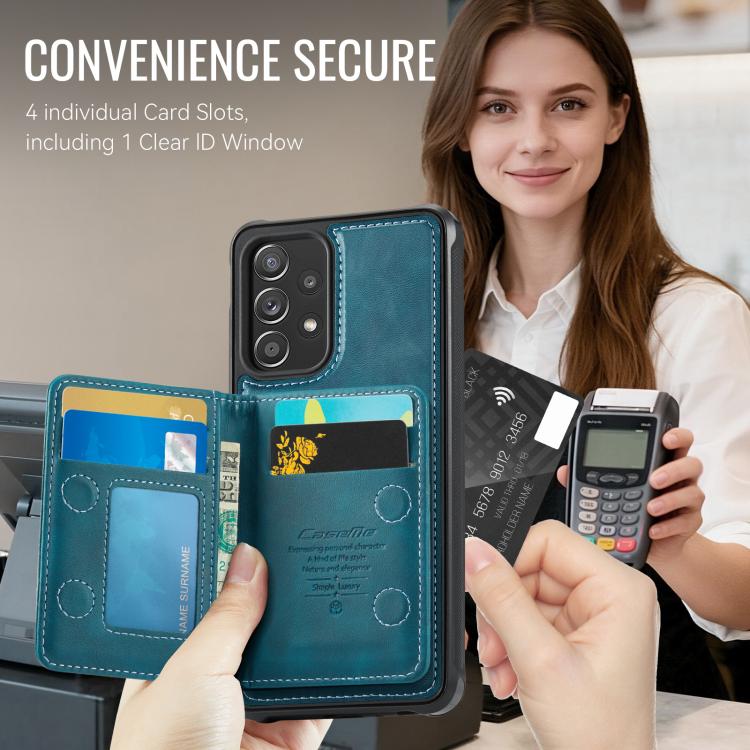 For Samsung Galaxy A52 / A52s 5G CaseMe Me80 Series Detachable Wallet Magnetic RFID Vegan Leather Phone Case