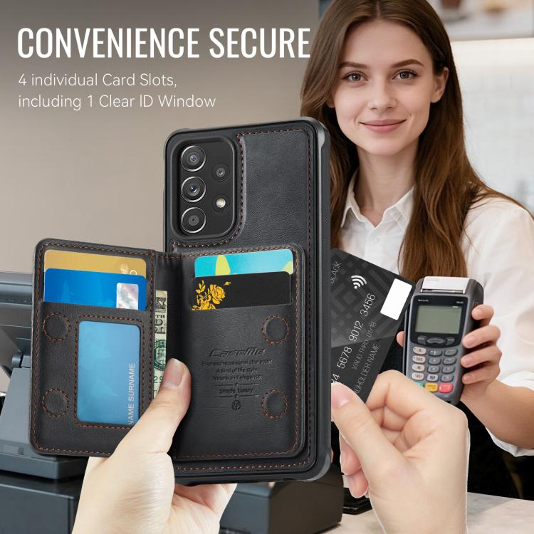 For Samsung Galaxy A53 5G CaseMe Me80 Series Detachable Wallet Magnetic RFID Vegan Leather Phone Case