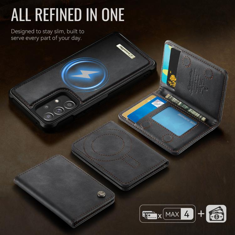 For Samsung Galaxy A53 5G CaseMe Me80 Series Detachable Wallet Magnetic RFID Vegan Leather Phone Case