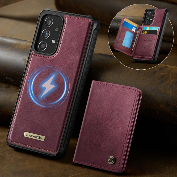 For Samsung Galaxy A53 5G CaseMe Me80 Series Detachable Wallet Magnetic RFID Vegan Leather Phone Case