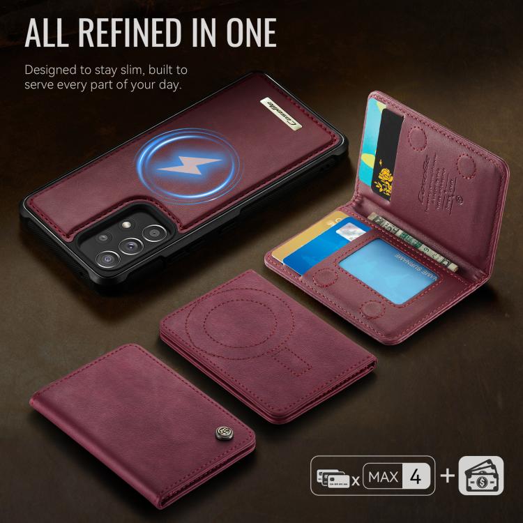 For Samsung Galaxy A53 5G CaseMe Me80 Series Detachable Wallet Magnetic RFID Vegan Leather Phone Case