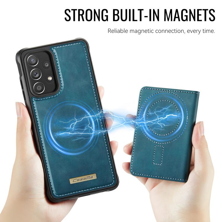 For Samsung Galaxy A53 5G CaseMe Me80 Series Detachable Wallet Magnetic RFID Vegan Leather Phone Case
