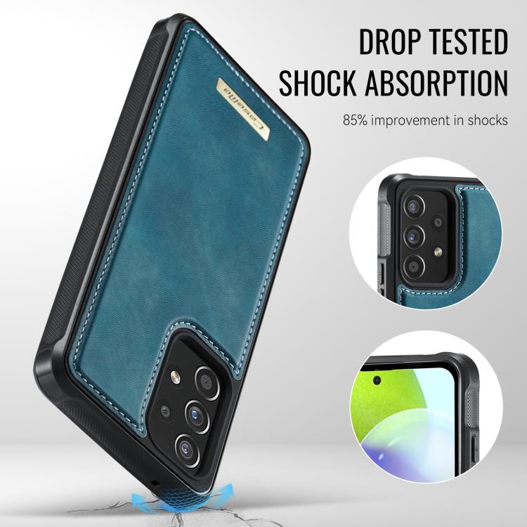 For Samsung Galaxy A53 5G CaseMe Me80 Series Detachable Wallet Magnetic RFID Vegan Leather Phone Case