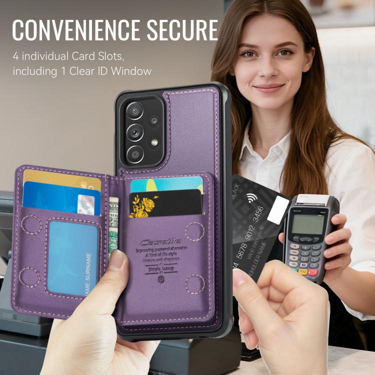 For Samsung Galaxy A53 5G CaseMe Me80 Series Detachable Wallet Magnetic RFID Vegan Leather Phone Case