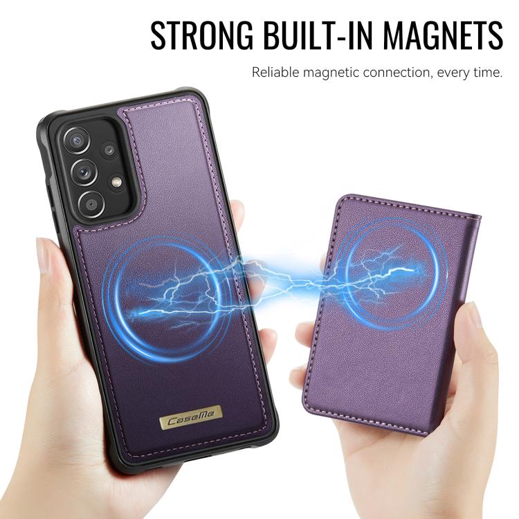 For Samsung Galaxy A53 5G CaseMe Me80 Series Detachable Wallet Magnetic RFID Vegan Leather Phone Case