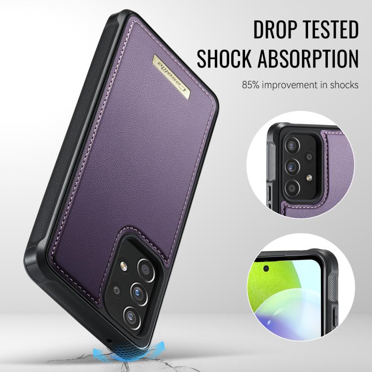 For Samsung Galaxy A53 5G CaseMe Me80 Series Detachable Wallet Magnetic RFID Vegan Leather Phone Case