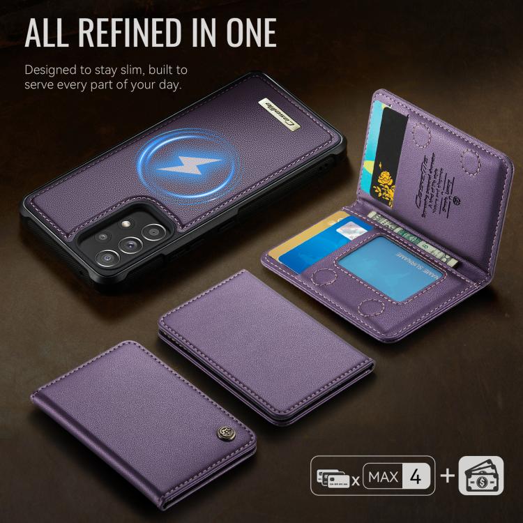 For Samsung Galaxy A53 5G CaseMe Me80 Series Detachable Wallet Magnetic RFID Vegan Leather Phone Case
