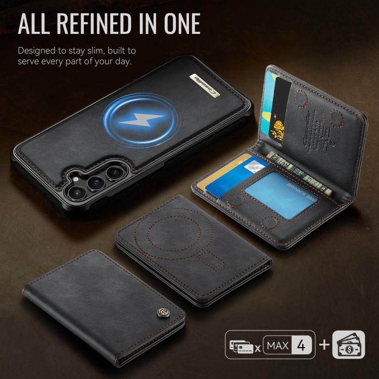 For Samsung Galaxy A54 5G CaseMe Me80 Series Detachable Wallet Magnetic RFID Vegan Leather Phone Case