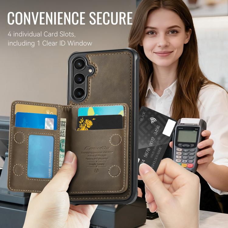 For Samsung Galaxy A54 5G CaseMe Me80 Series Detachable Wallet Magnetic RFID Vegan Leather Phone Case