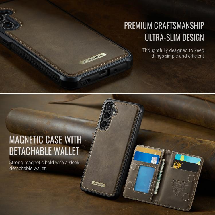 For Samsung Galaxy A54 5G CaseMe Me80 Series Detachable Wallet Magnetic RFID Vegan Leather Phone Case